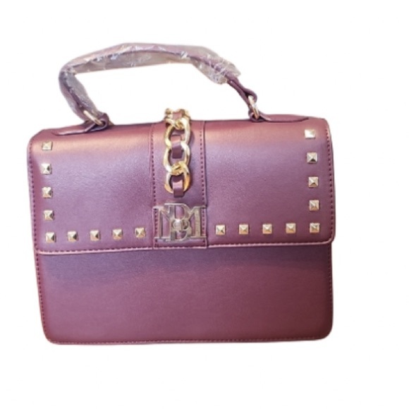 Handbags - Badgley Mischka Purple Studded Women's Bag